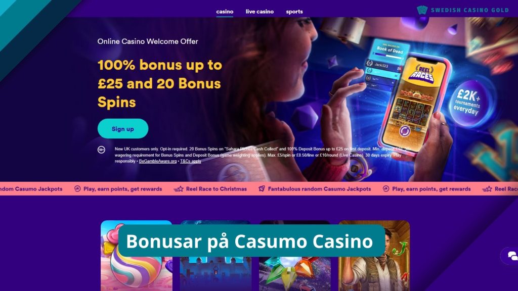 Bonusar på Casumo Casino 